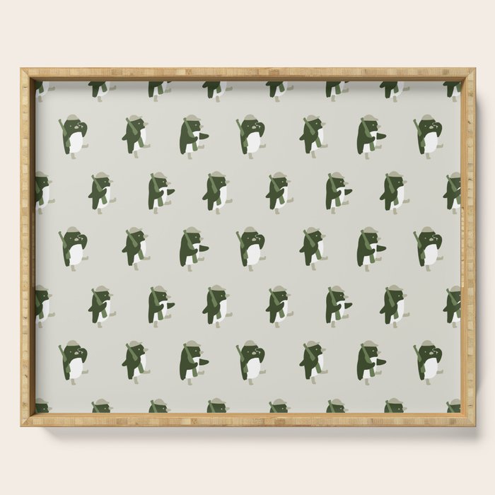 March of the Penguins pattern Serving Tray Gallery Image 1