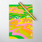 Sixties Landscape Wrapping Paper Gallery Image 1