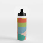mid century abstract shapes spring I Water Bottle Gallery Image 2