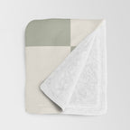 Checkered (Sage Cream) Throw Blanket Gallery Image 3