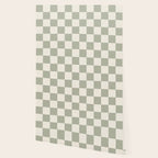 Checkered (Sage Cream) Wallpaper Gallery Image 2