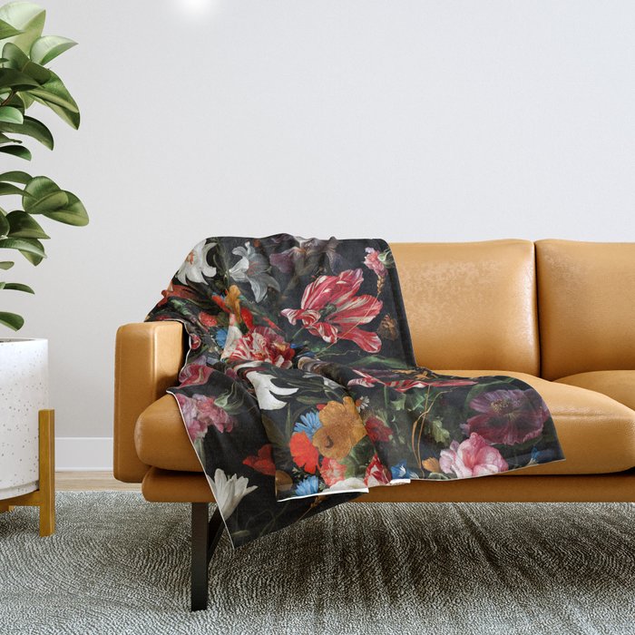 Dark Garden IV Throw Blanket Gallery Image 1