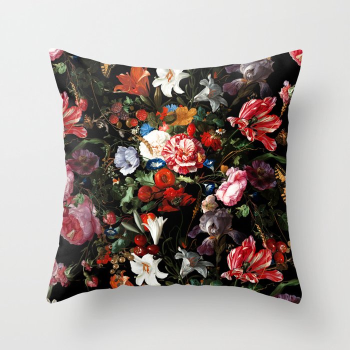 Dark Garden IV Throw Pillow Gallery Image 1