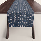 Mudcloth Distress Denim Table Runner Gallery Image 1