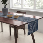 Mudcloth Distress Denim Table Runner Gallery Image 2
