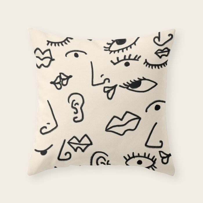 Senses Throw Pillow Gallery Image 1