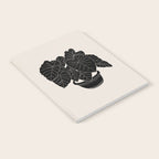 Black & White Plants / Elephant Ear Notebook Gallery Image 2