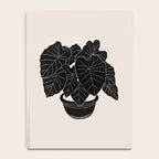 Black & White Plants / Elephant Ear Notebook Gallery Image 4