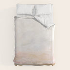 Ecstatic - Pink and Yellow Pastel Seascape Duvet Cover Gallery Image 6