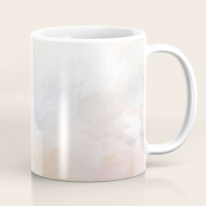 Ecstatic - Pink and Yellow Pastel Seascape Coffee Mug Gallery Image 1