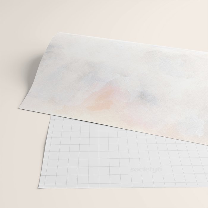 Ecstatic - Pink and Yellow Pastel Seascape Wrapping Paper Gallery Image 2