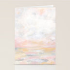 Ecstatic - Pink and Yellow Pastel Seascape Stationery Card Gallery Image 2