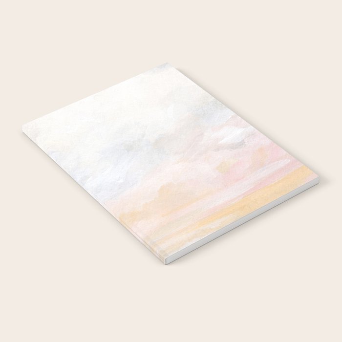 Ecstatic - Pink and Yellow Pastel Seascape Notebook Gallery Image 1