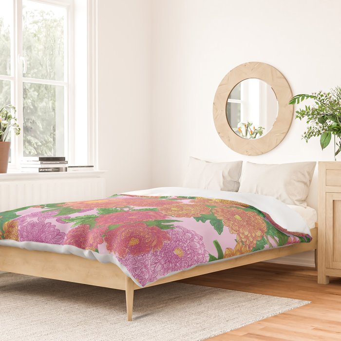 Darling Dahlias  Duvet Cover Gallery Image 2