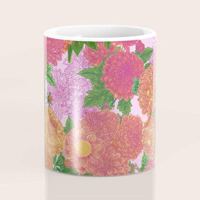 Darling Dahlias  Coffee Mug Gallery Image 4