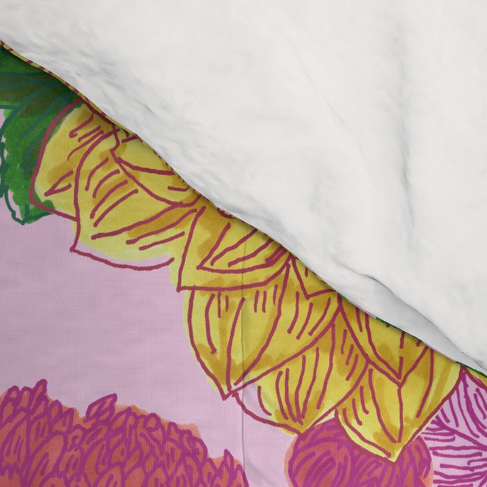 Darling Dahlias  Comforter Gallery Image 4
