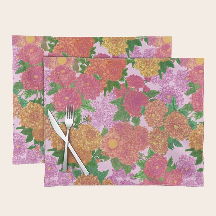 Darling Dahlias  Placemat Gallery Image 1