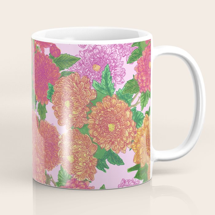 Darling Dahlias  Coffee Mug Gallery Image 1