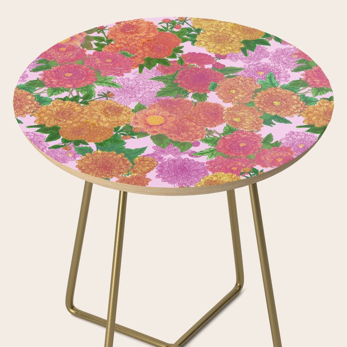 Darling Dahlias  Side Table Gallery Image 2