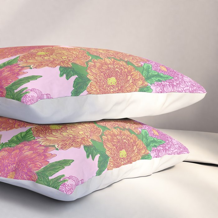 Darling Dahlias  Pillow Sham Gallery Image 3