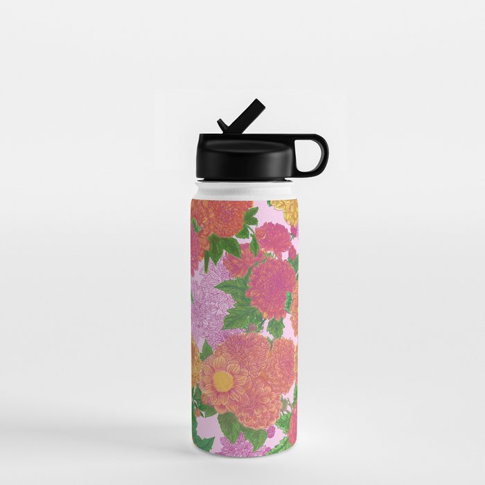Darling Dahlias  Water Bottle Gallery Image 1