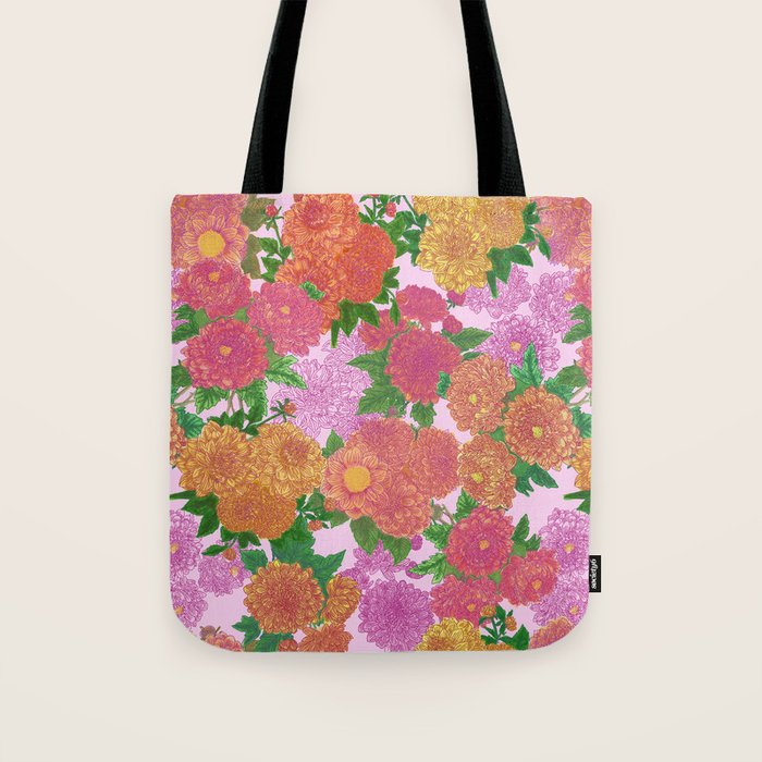 Darling Dahlias  Tote Bag Gallery Image 1