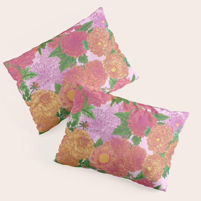 Darling Dahlias  Pillow Sham Gallery Image 3