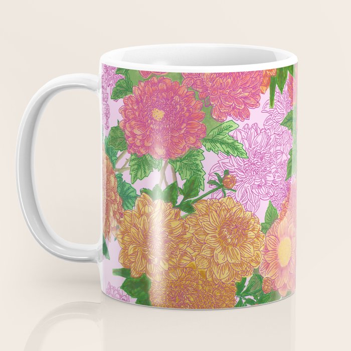 Darling Dahlias  Coffee Mug Gallery Image 3