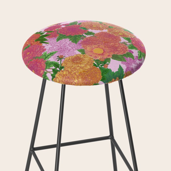 Darling Dahlias  Stool Gallery Image 2