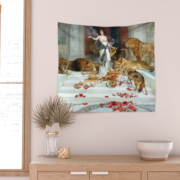 Wright Barker Circe Nyph Goddess Of Magic Witch Enchantress Turn Men Into Animals Wall Tapestry Gallery Image 2