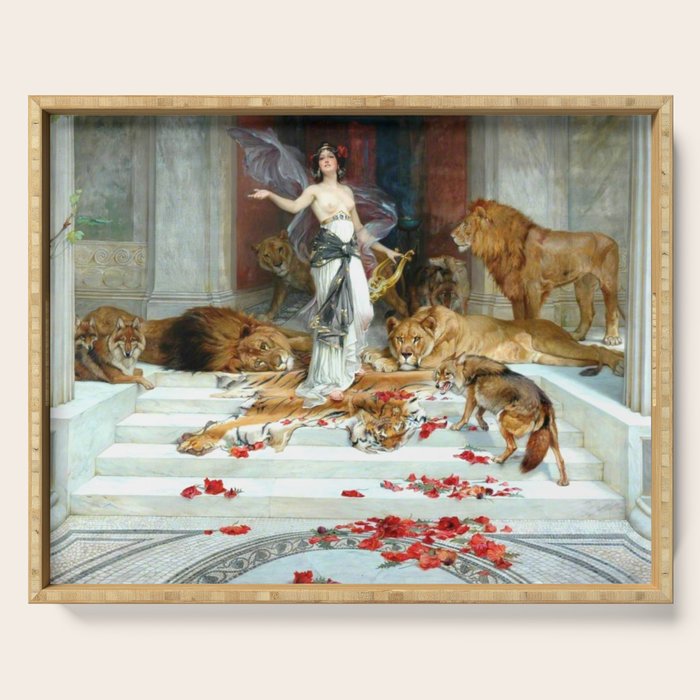 Wright Barker Circe Nyph Goddess Of Magic Witch Enchantress Turn Men Into Animals Serving Tray Gallery Image 1