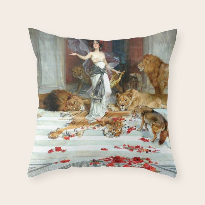 Wright Barker Circe Nyph Goddess Of Magic Witch Enchantress Turn Men Into Animals Throw Pillow Gallery Image 1