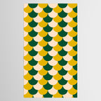 Scale Pattern / Art-deco - Green, Yellow and Cream Tablecloth Gallery Image 2