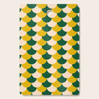 Scale Pattern / Art-deco - Green, Yellow and Cream Cutting Board Gallery Image 1