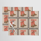 Howdy Cowgirl - Coral & Pink Placemat Gallery Image 1