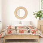 Howdy Cowgirl - Coral & Pink Duvet Cover Gallery Image 3
