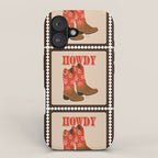 Howdy Cowgirl - Coral & Pink iPhone Case Gallery Image 1