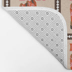 Howdy Cowgirl - Coral & Pink Bath Mat Gallery Image 2