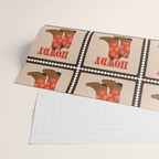 Howdy Cowgirl - Coral & Pink Wrapping Paper Gallery Image 2