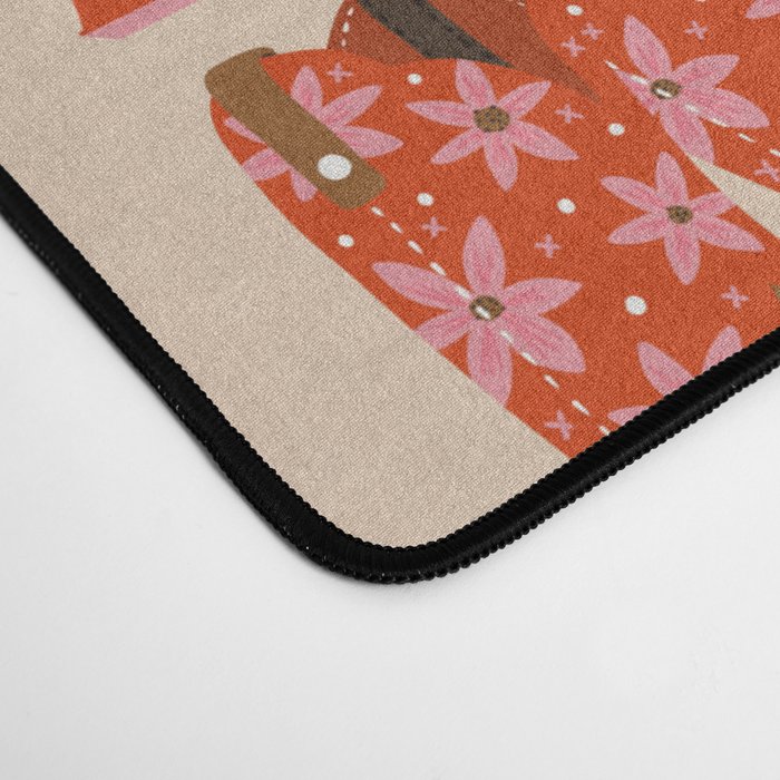 Howdy Cowgirl - Coral & Pink Desk Mat Gallery Image 4