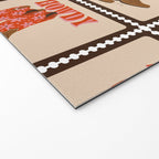 Howdy Cowgirl - Coral & Pink Welcome Mat Gallery Image 2
