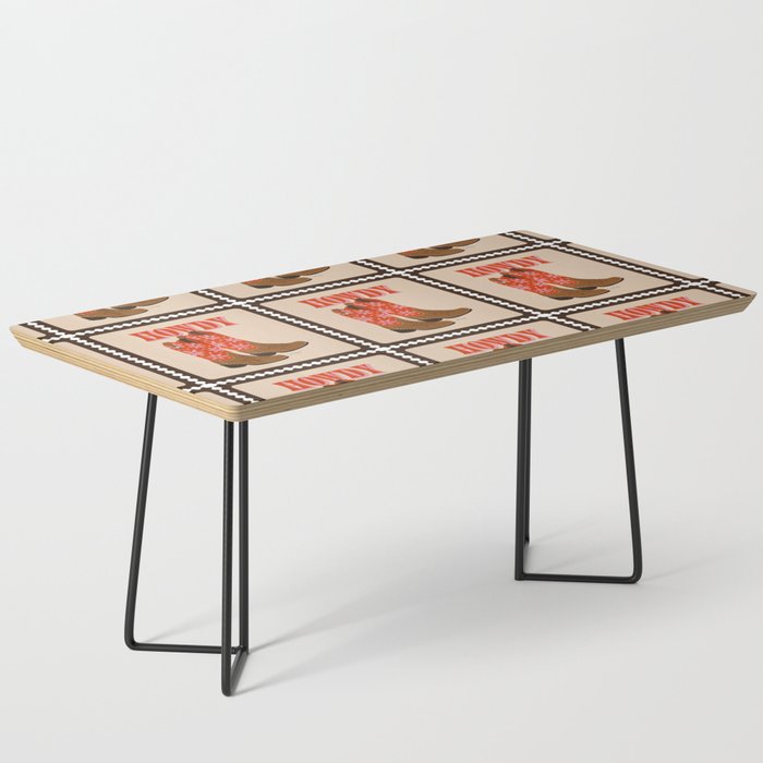 Howdy Cowgirl - Coral & Pink Coffee Table Gallery Image 1