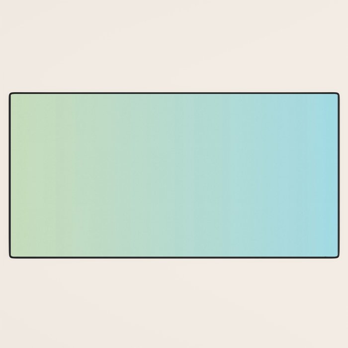 Turquoise Green Blue Gradient Desk Mat Gallery Image 3