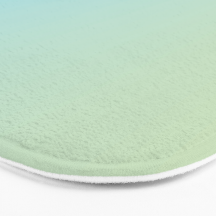 Turquoise Green Blue Gradient Bath Mat Gallery Image 3