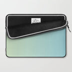 Turquoise Green Blue Gradient Laptop Sleeve Gallery Image 2