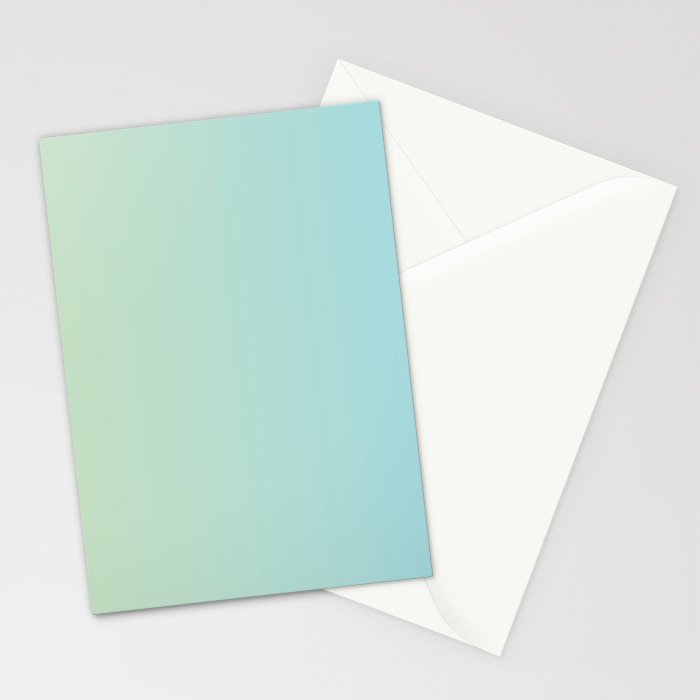 Turquoise Green Blue Gradient Stationery Card Gallery Image 2