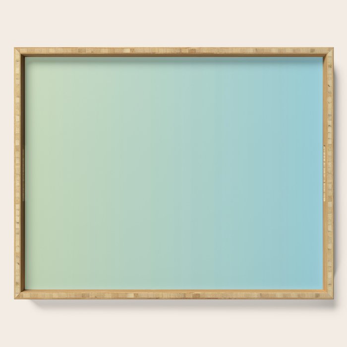 Turquoise Green Blue Gradient Serving Tray Gallery Image 1