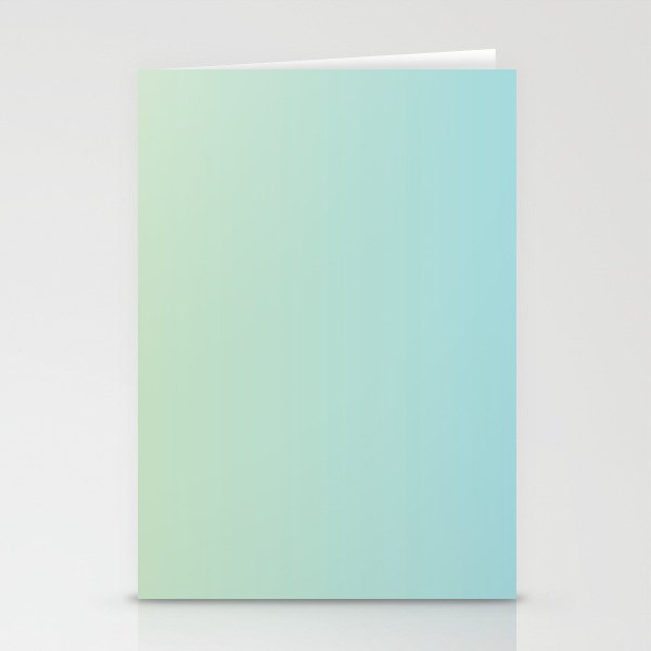 Turquoise Green Blue Gradient Stationery Card Gallery Image 1