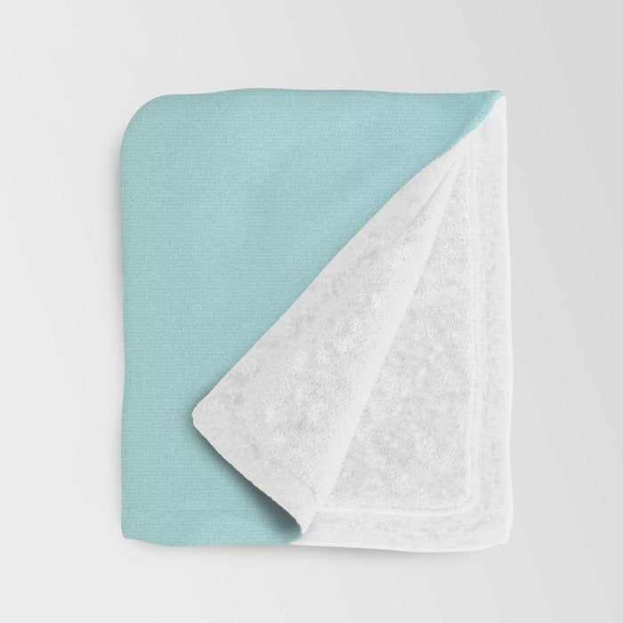 Turquoise Green Blue Gradient Throw Blanket Gallery Image 3