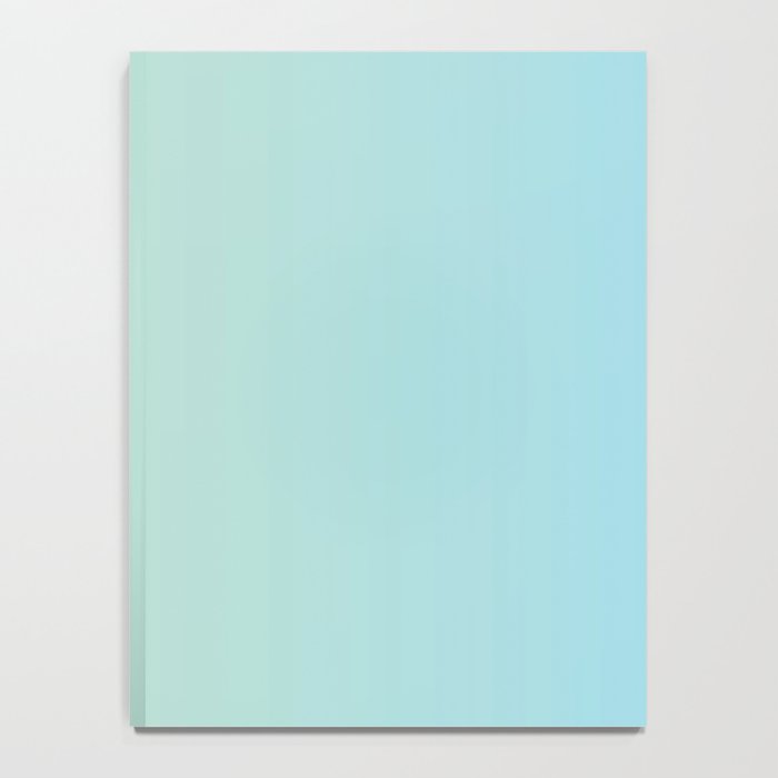Turquoise Green Blue Gradient Notebook Gallery Image 4